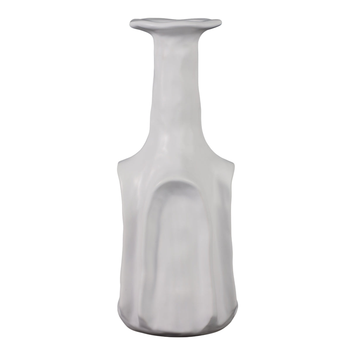 17" Fredonia Medium White Vase