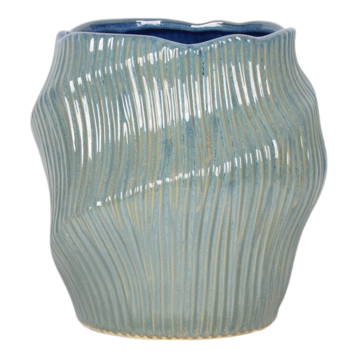 11" Tihany Small Blue  Vase