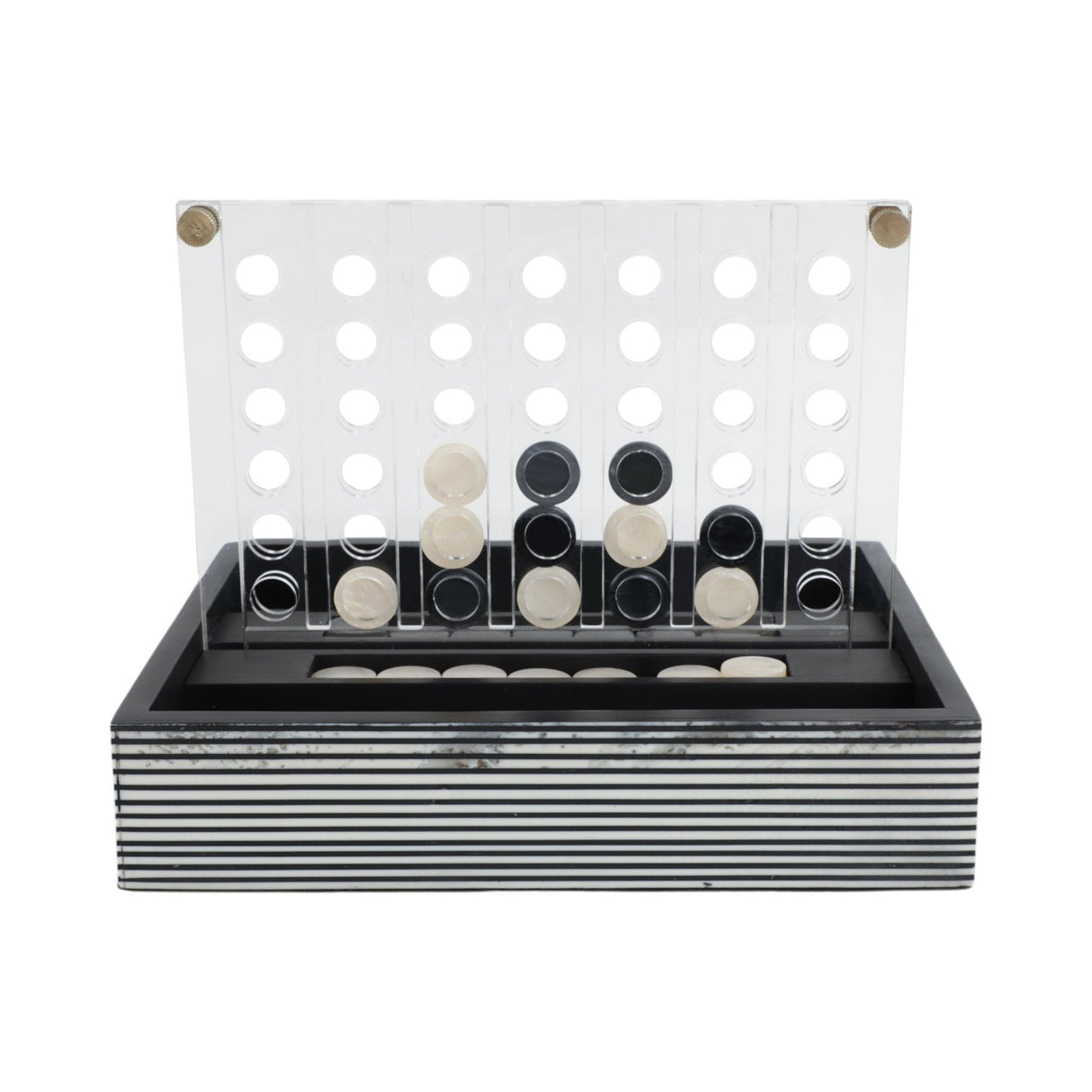 10" OXFORD BLACK AND WHITE 4-IN-A-ROW GAME