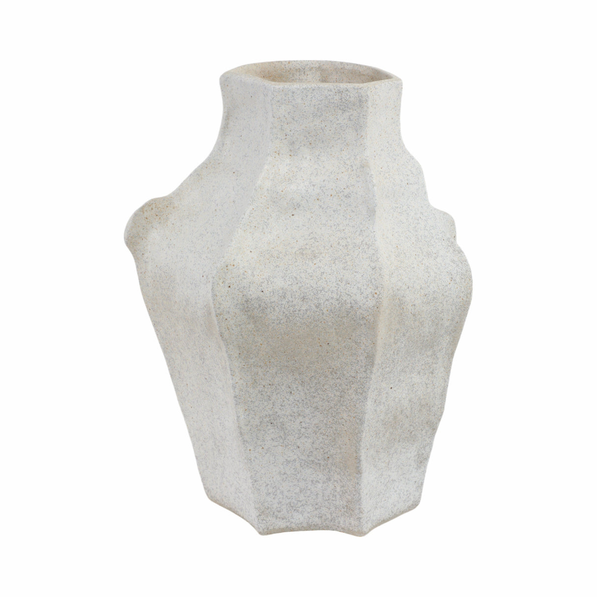 15"DELRIO SMALL PORCELAIN VASE, GRAY