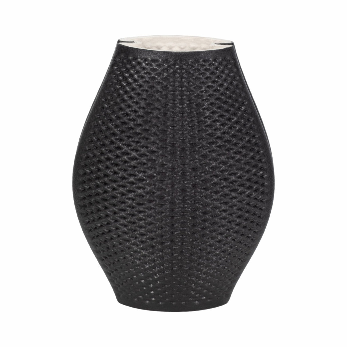11" Fernando 3d Printed Vase, Black
