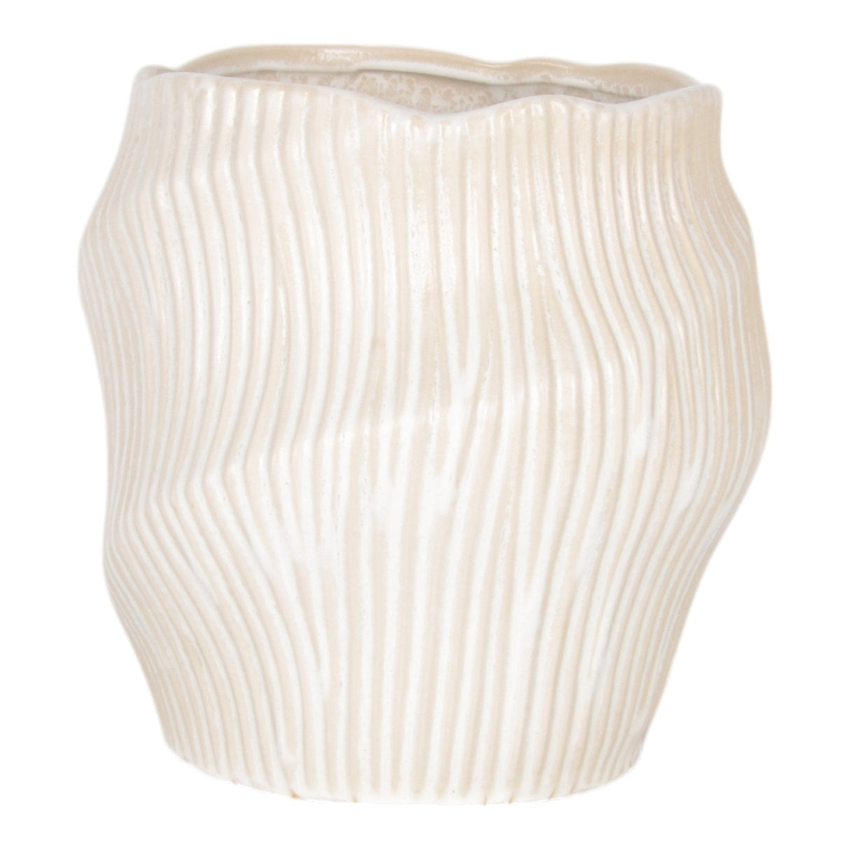 11" TIHANY SMALL CREAM  VASE