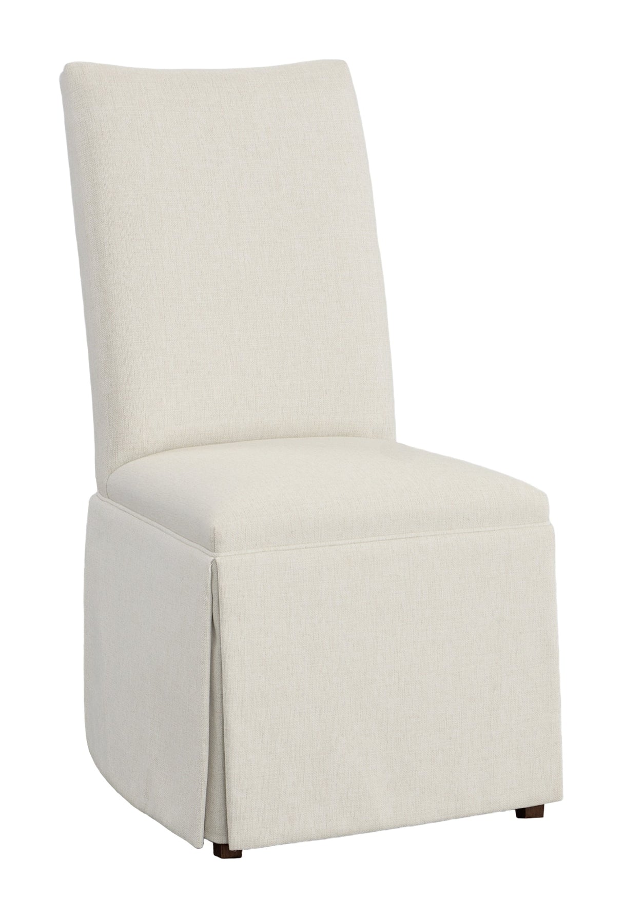 Concave Tall Back Skirted Dining Chair