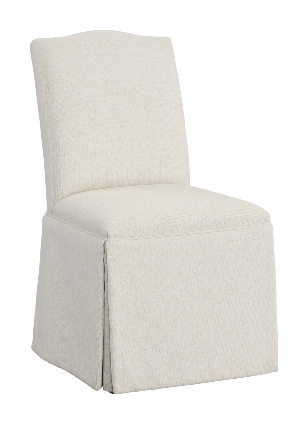 Camel Short Back Skirted Dining Chair