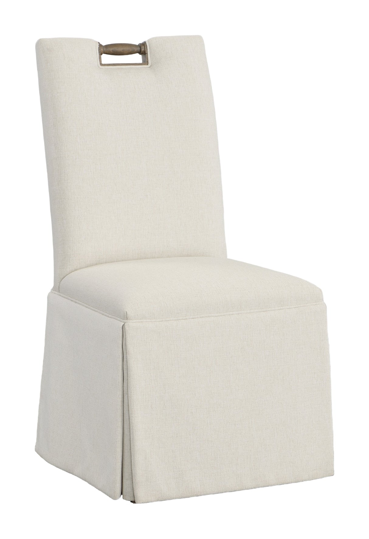Pull Tall Back Skirted Dining Chair