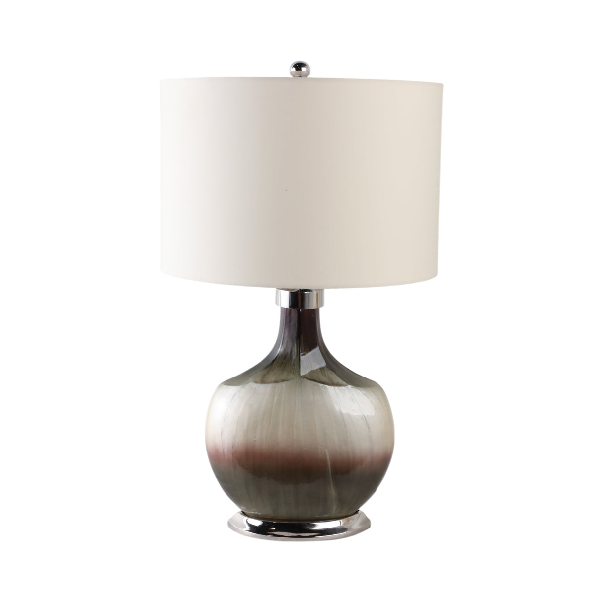 32" Eaves Handfinished Glass Table Lamp