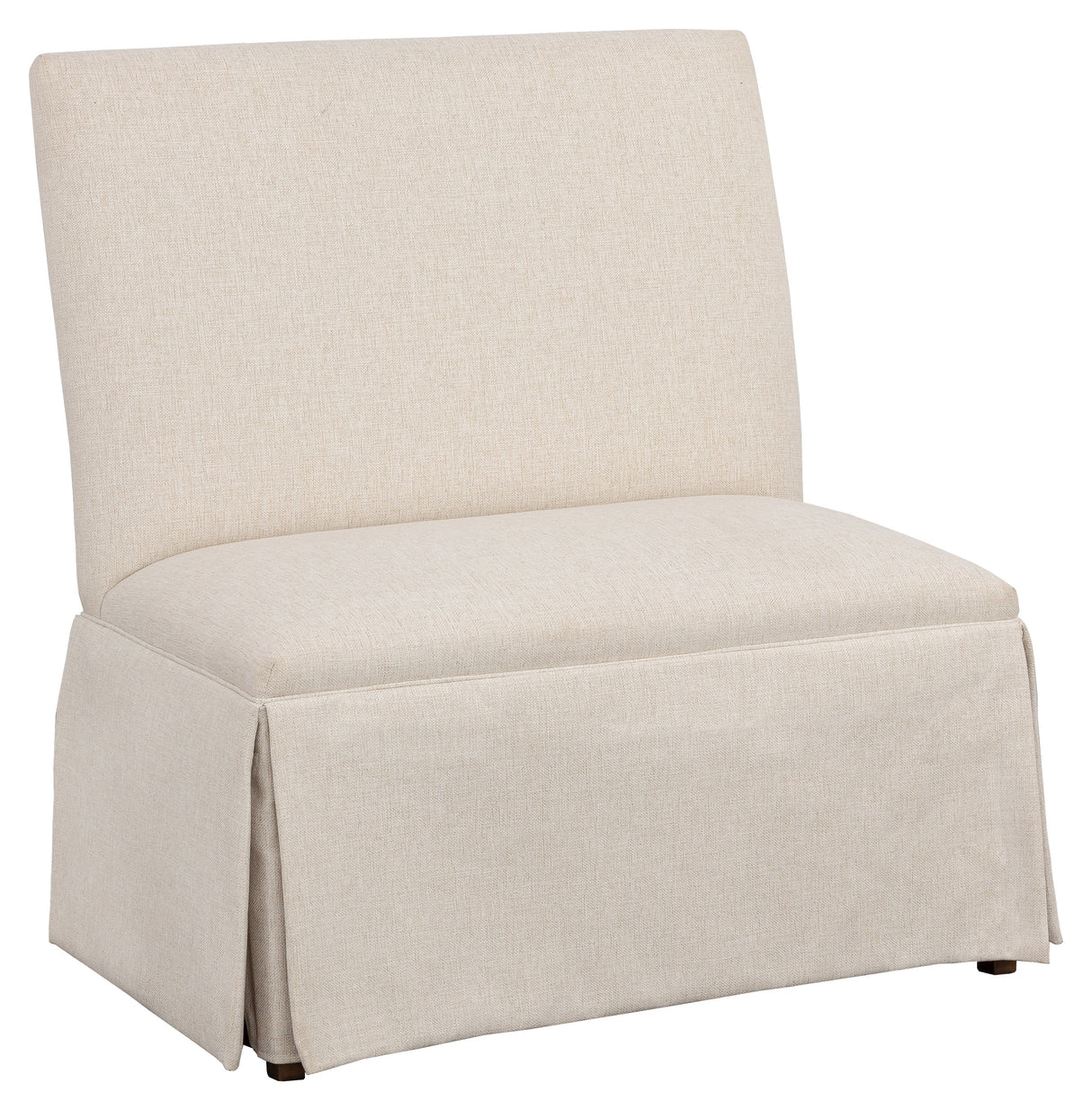 Straight Back Skirted Armless Banquette 36"