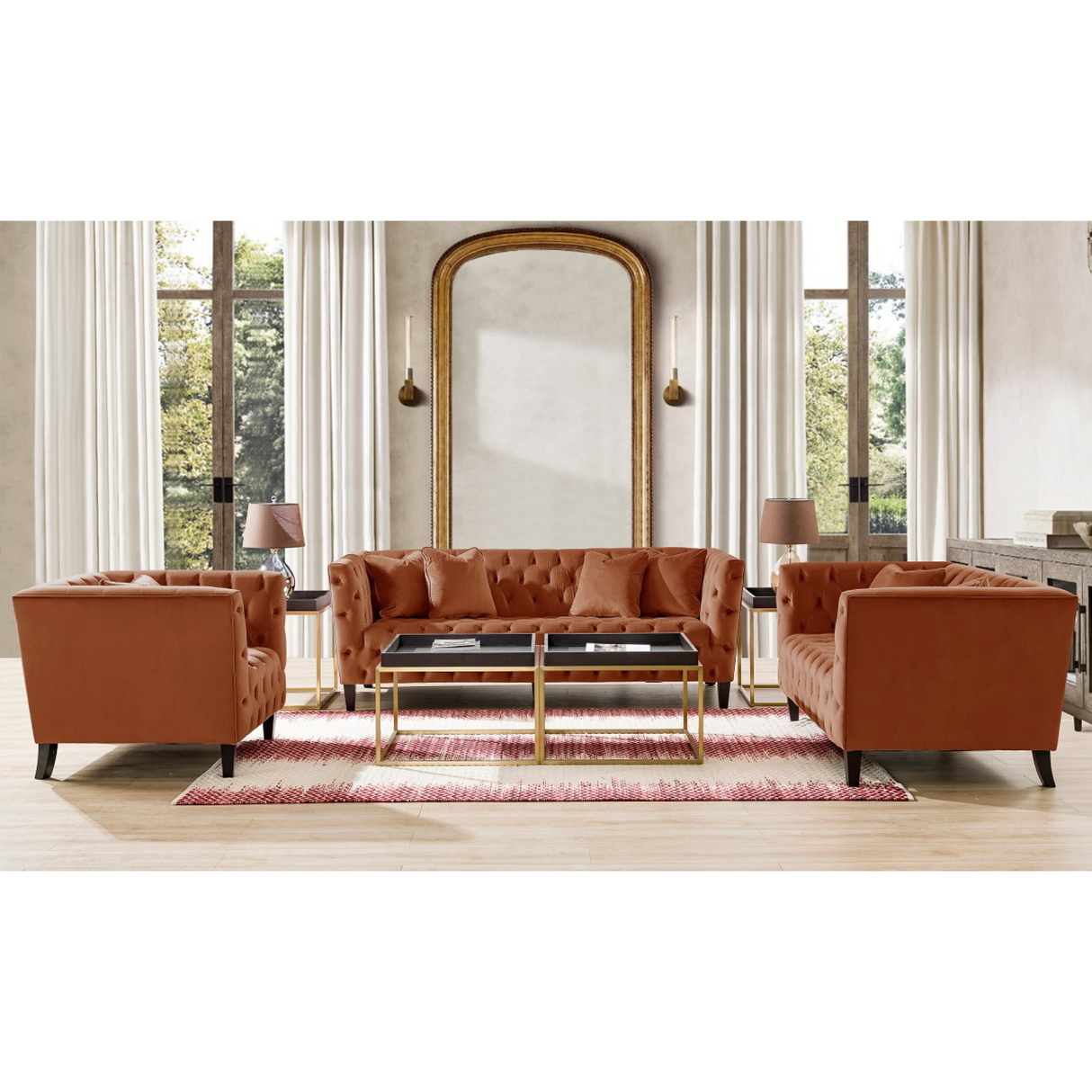 Redish Brownie Living Room Set