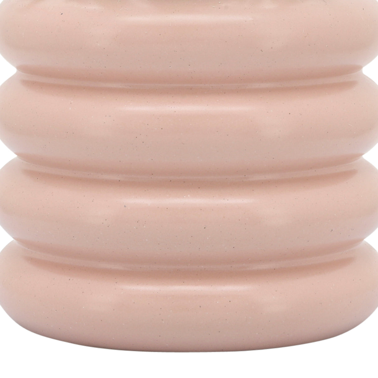 CER, 8" BIBENDUM PLANTER, DUSTY ROSE