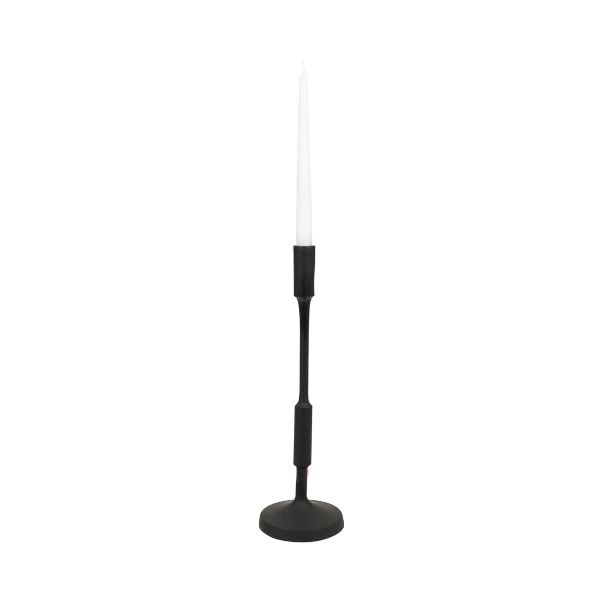 METAL, 16"H TAPER CANDLE HOLDER, BLACK
