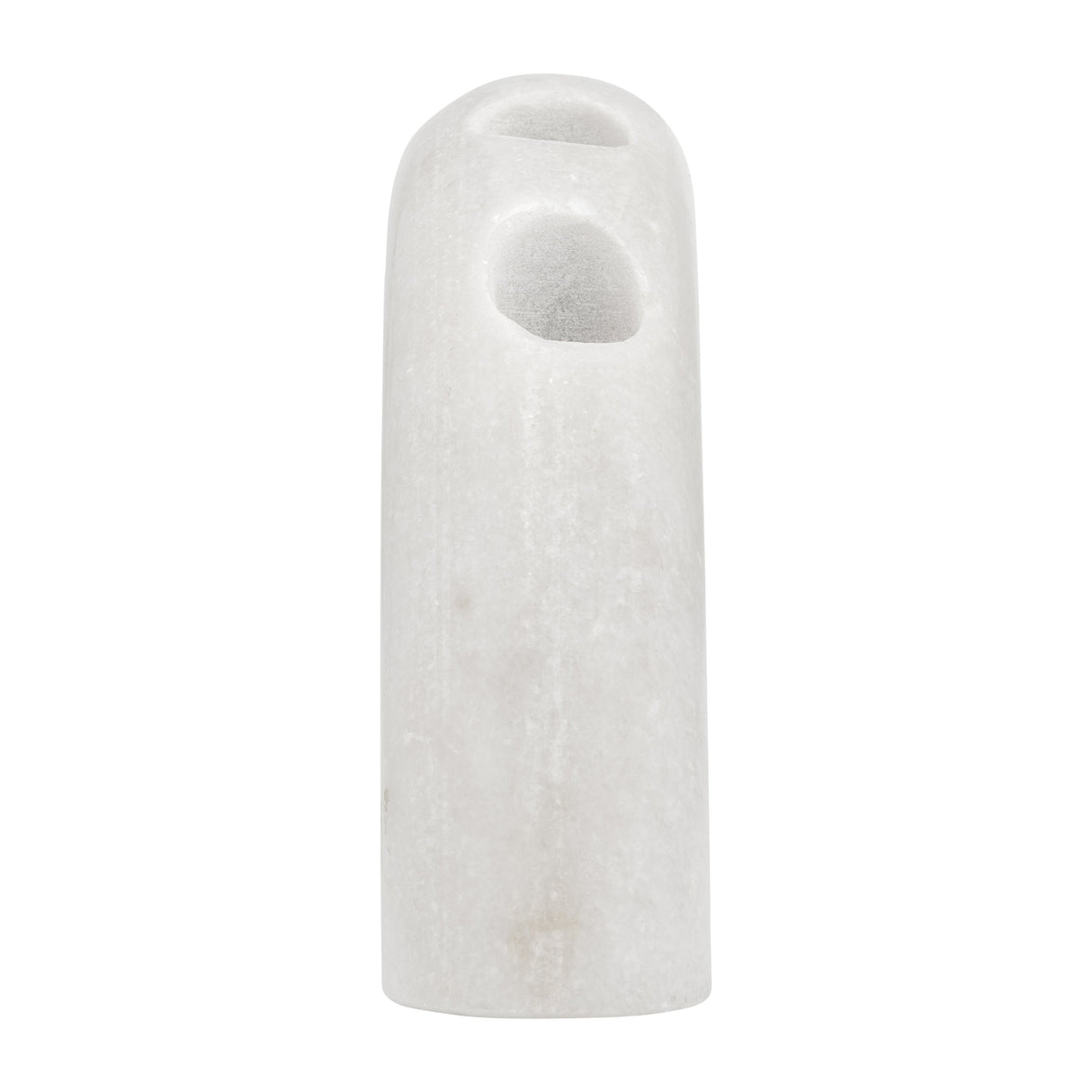 MARBLE, 10" 4-TAPER CANDLE HOLDER, WHITE