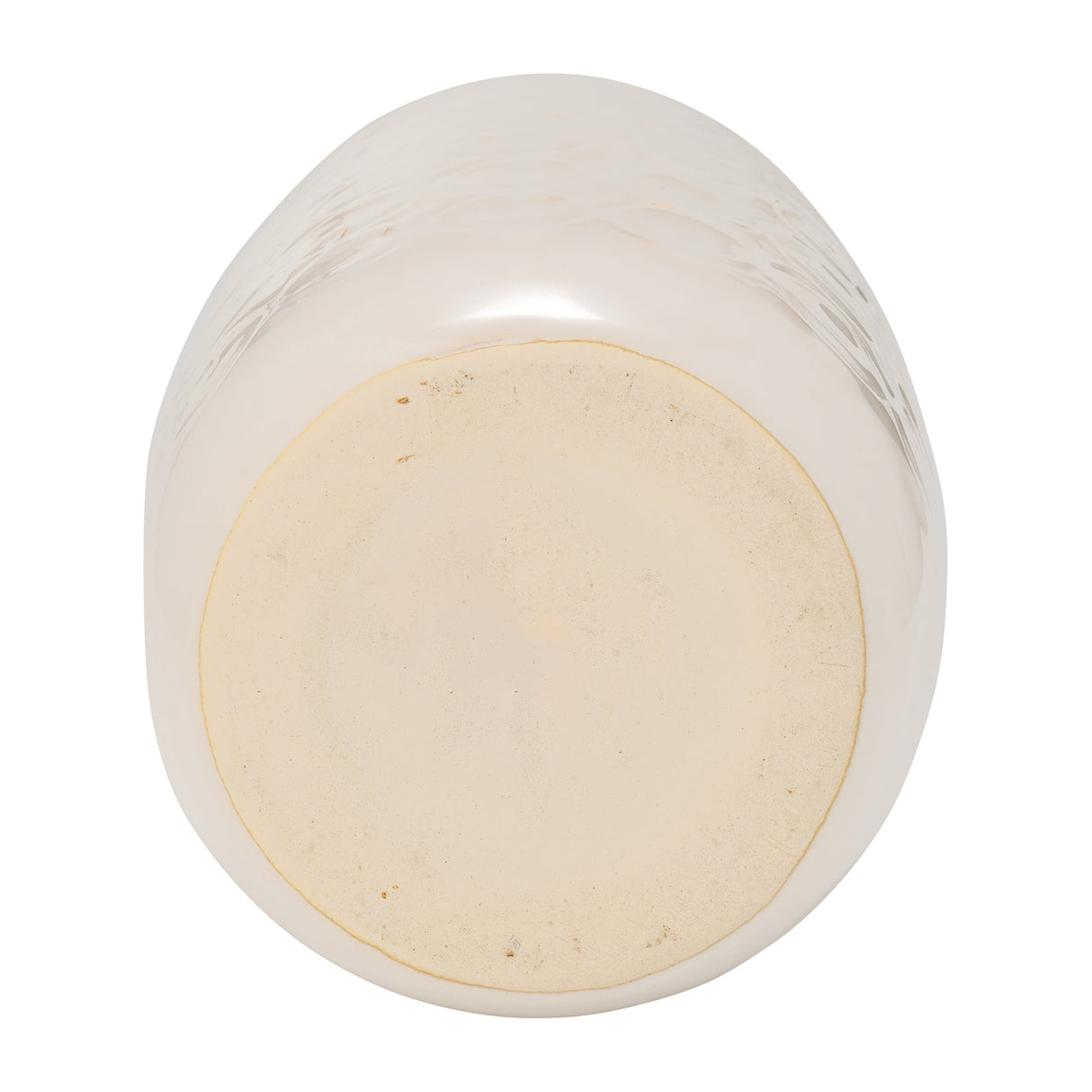 CER, 9" CIRCLES VASE, BEIGE