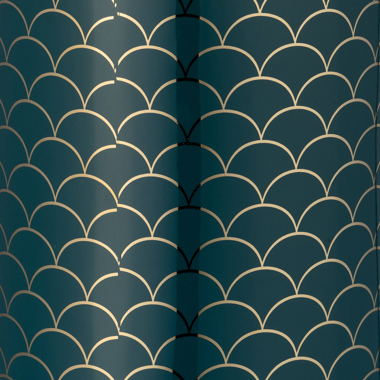 CER, 12" CRACKLE JAR W/ LID, GOLD