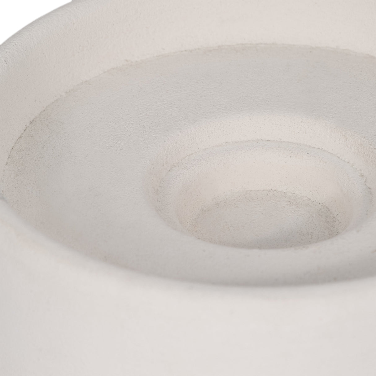 CLAY, 5" STACKED TEXTURED VASE, IVORY