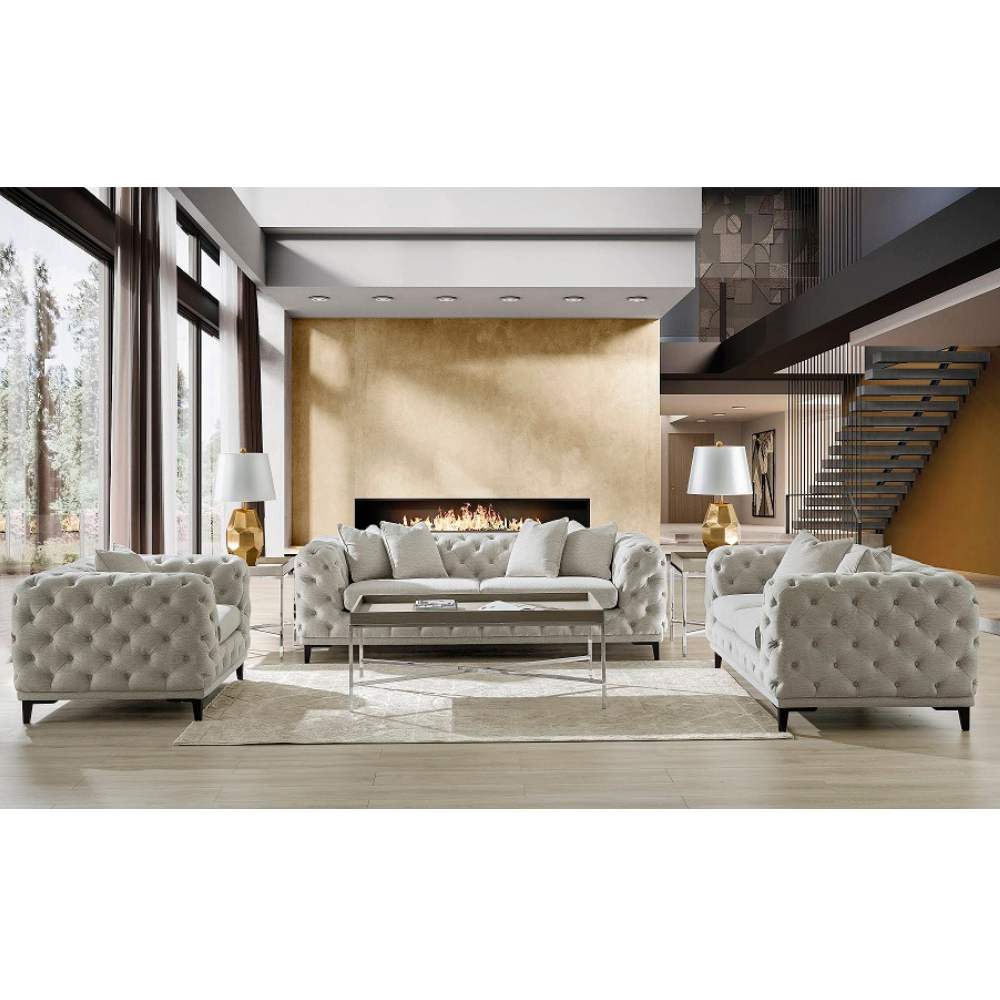 PLAIN TUFT SOFA SET