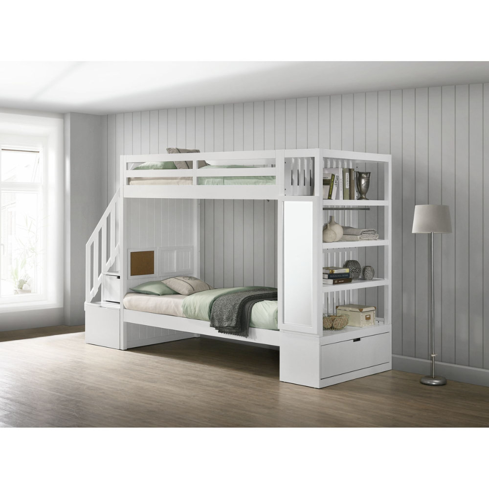 Brian Twin Over Twin Bunk Bed In White