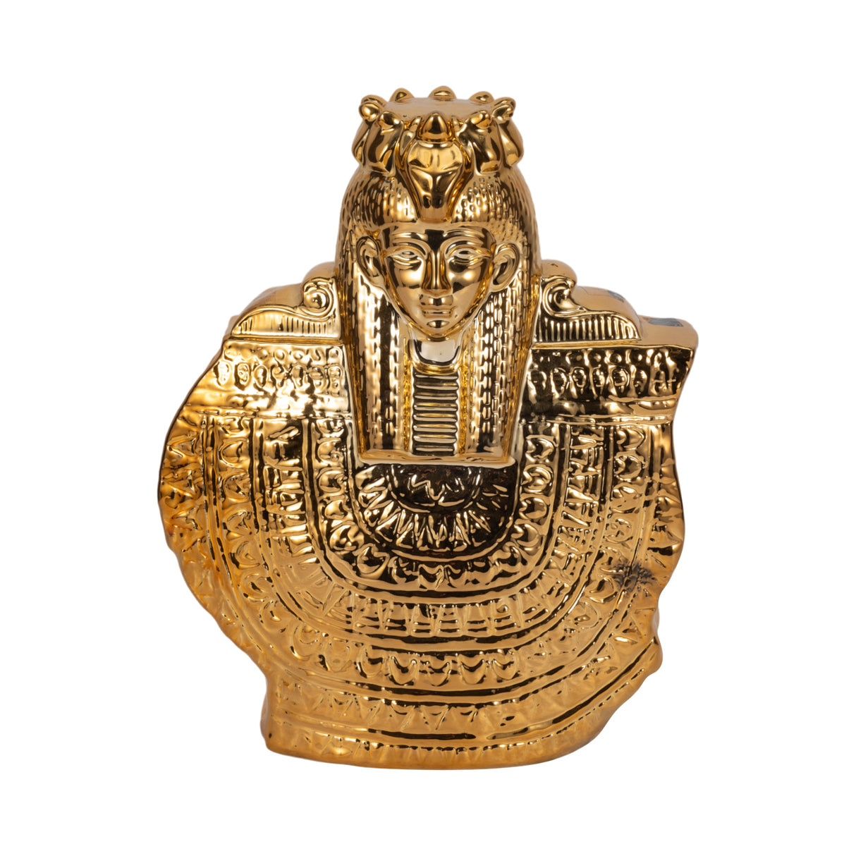 CERAMIC 14" TABLE TOP SCULPTURE, GOLD