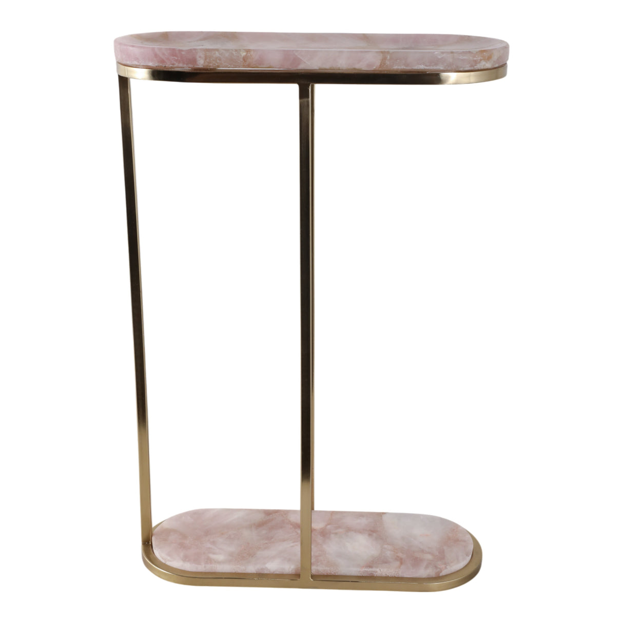 24" Eagar Pink Quartz Accent Table