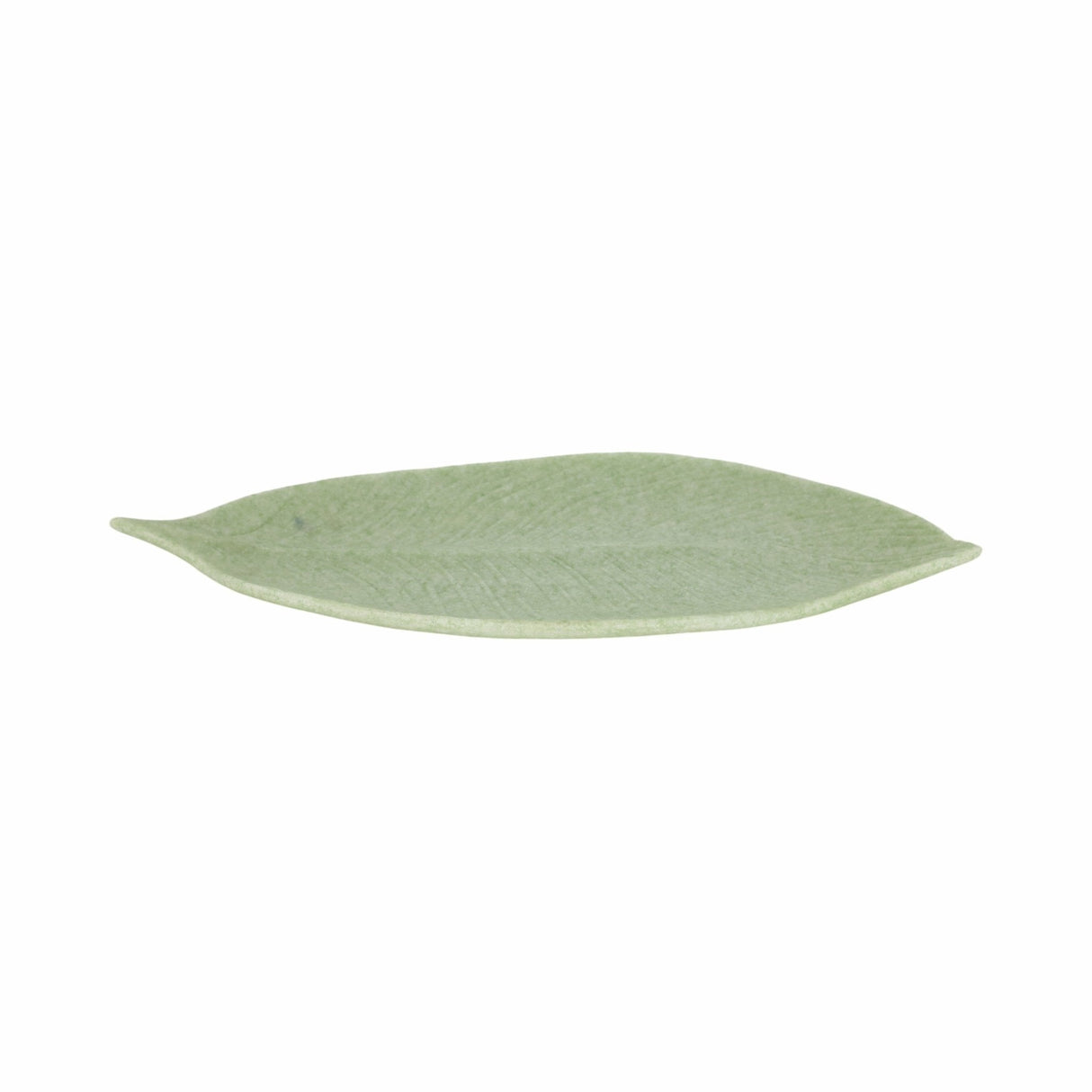 20" Zelen Green Quartz Resin Leaf Tray