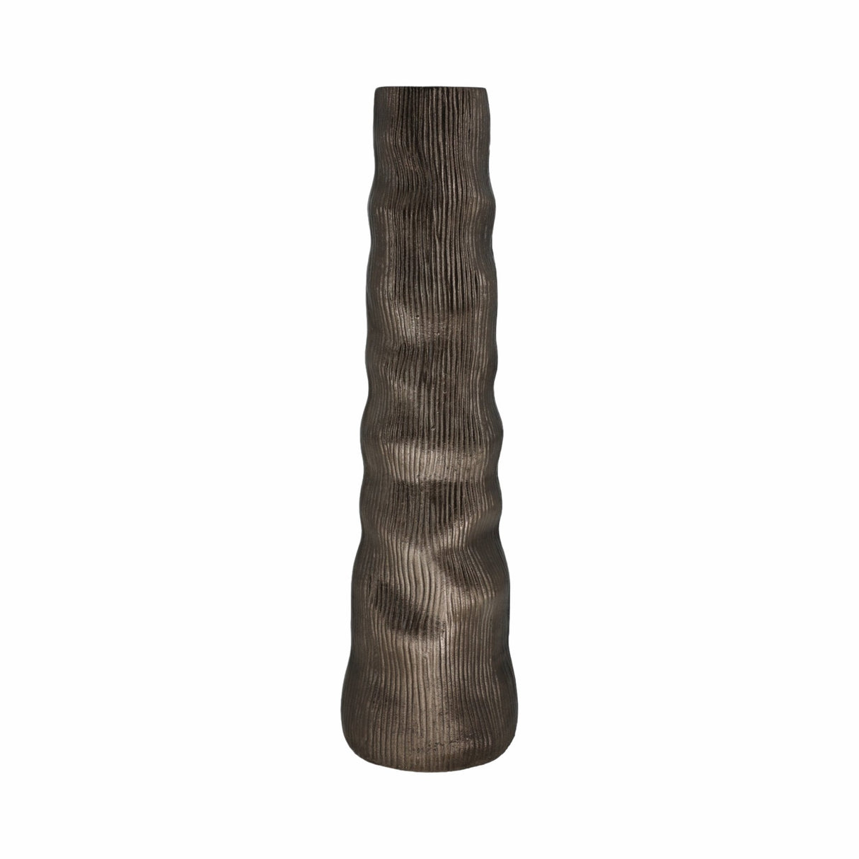 27" Sitka Large Bronz Metal Vase