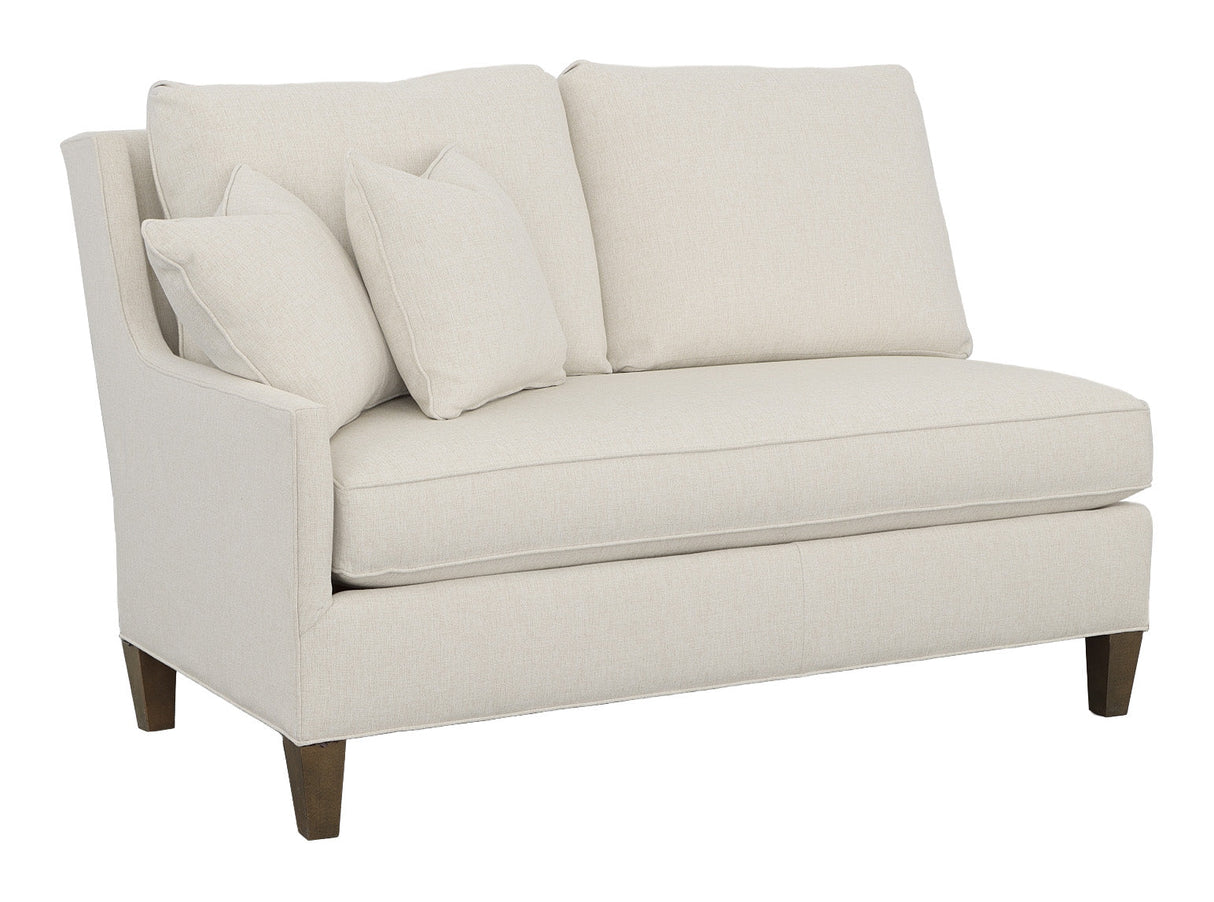 Kelly Left Arm Loveseat with Tapered Leg