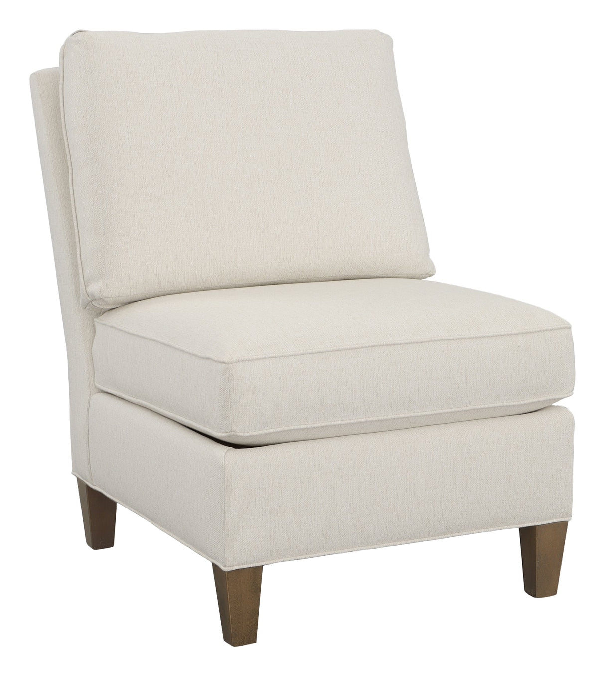 Kelly Armless Sectional Chair with Tapered Leg