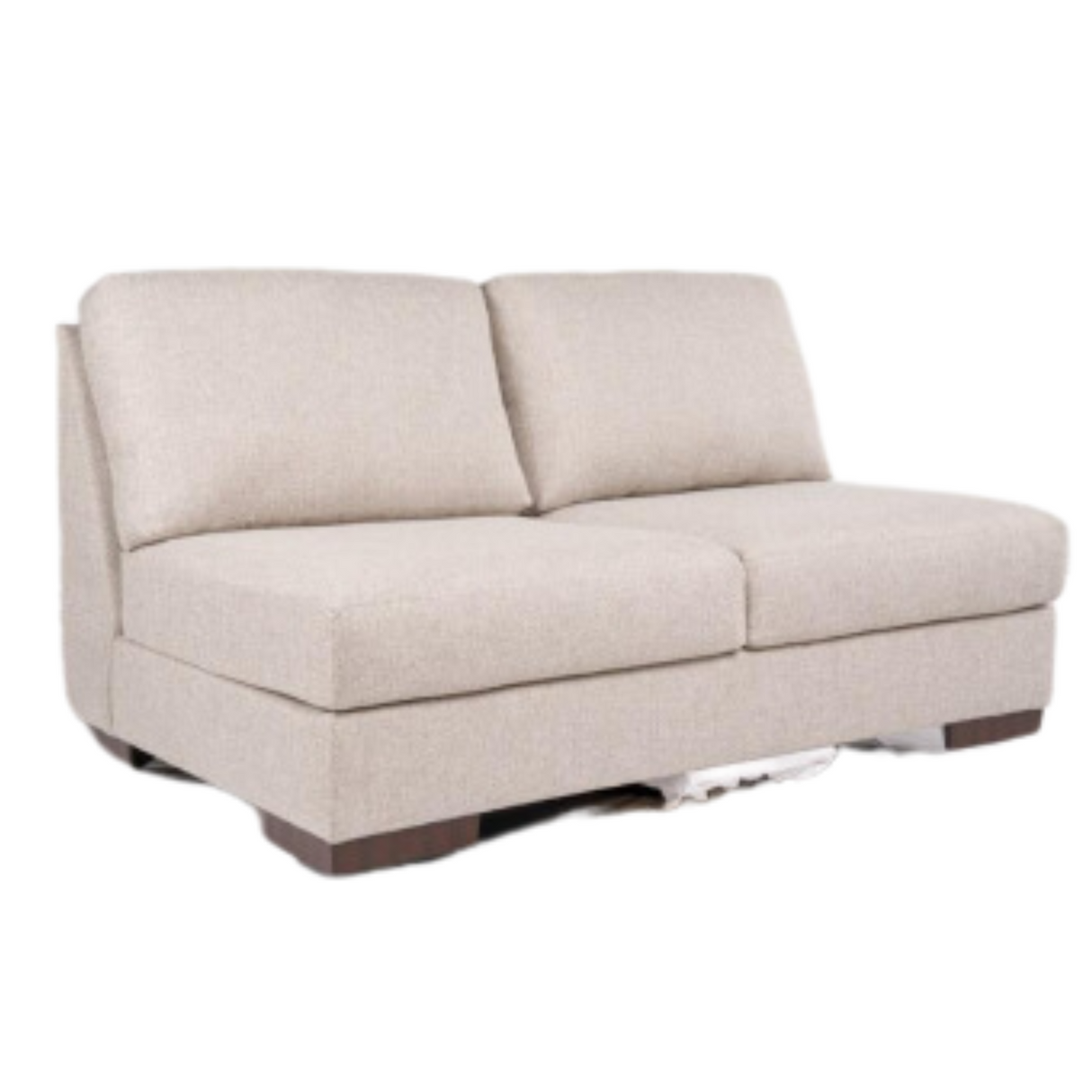 Lavender Armless Loveseat