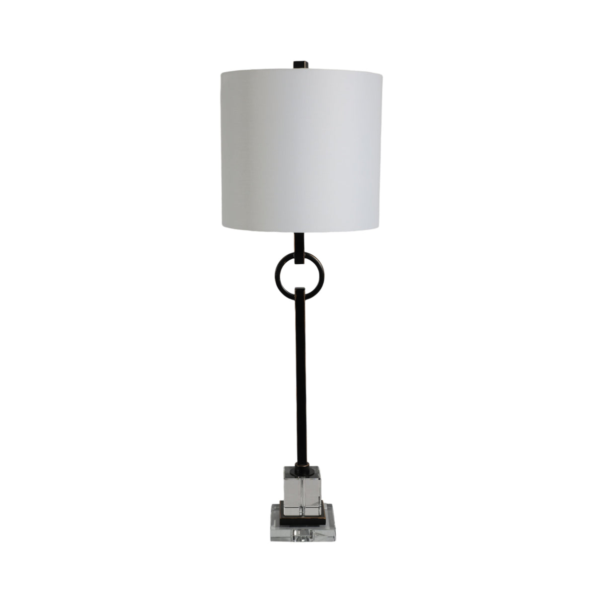 35" Padua Crystal Base Table Lamp