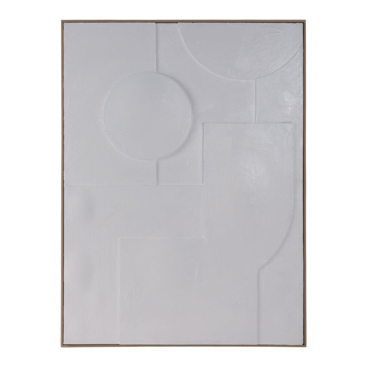 36x48 Geometric 3-dimensional Wall Art, White