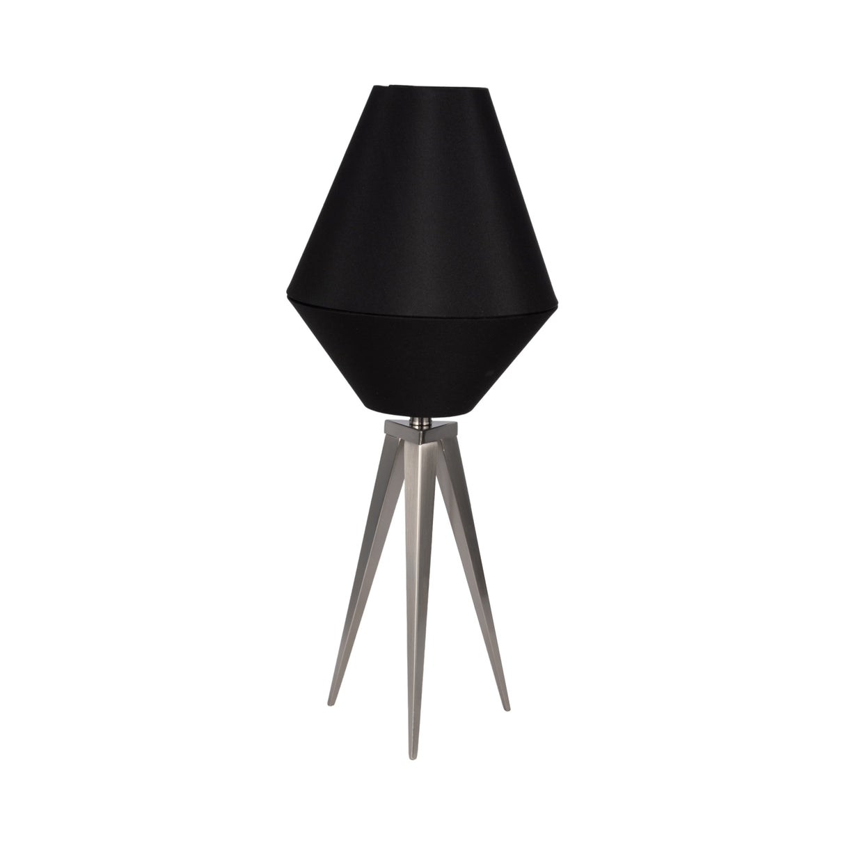 Metal 27" Tripod Table Lamp, Black
