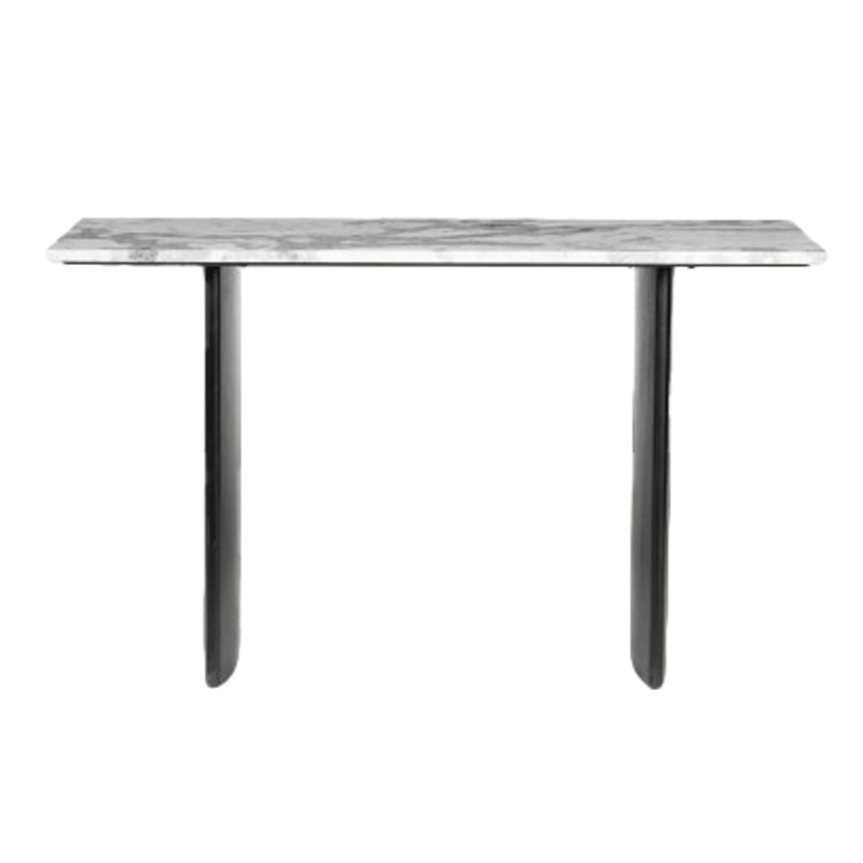 54" Macklain Gray Marble Console Table
