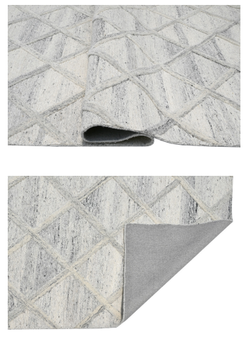 Ruda Gray and White Rug