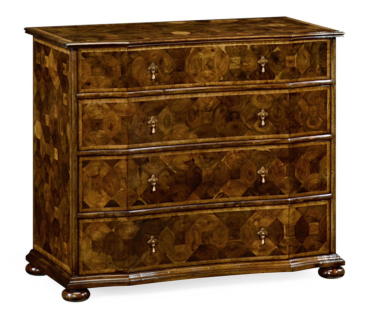 Country Farmhouse Collection - Oyster veneer large chest of drawers