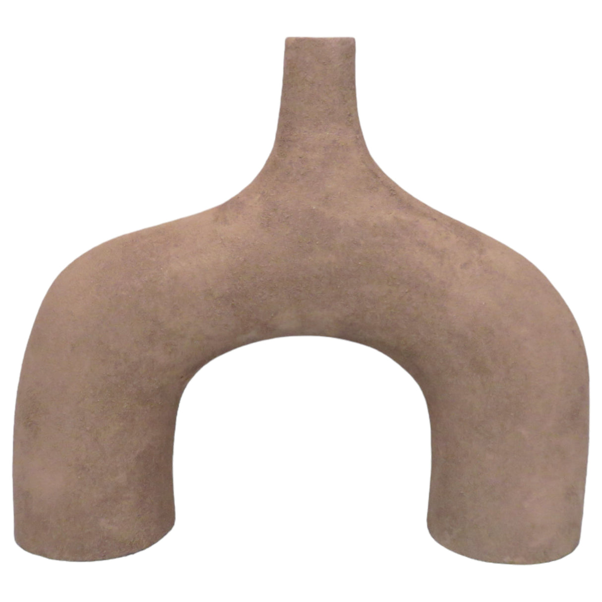 15" METZ LARGE BROWN VASE