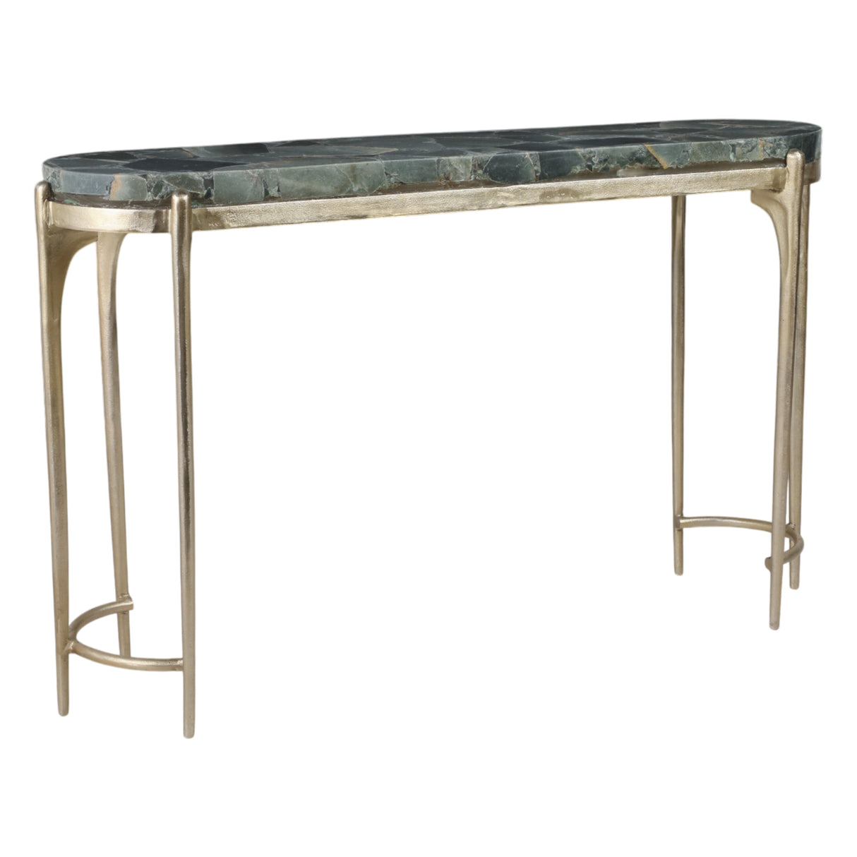 54" Cando Malachite Top Console Table