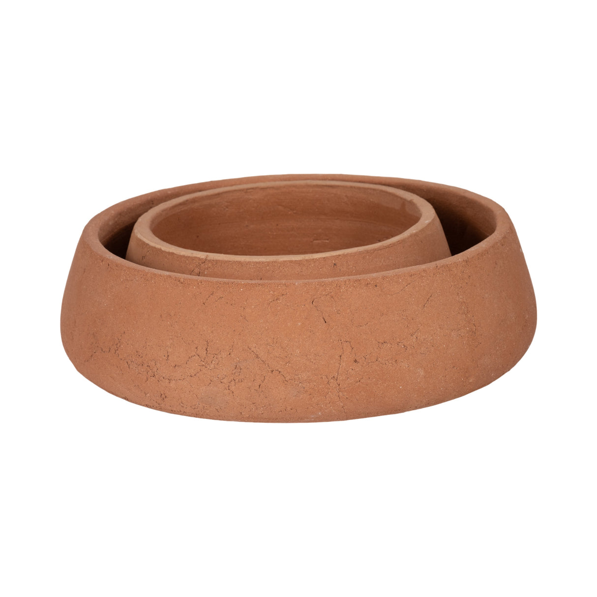 S/2 10/14" Terracotta Bowls, Natural