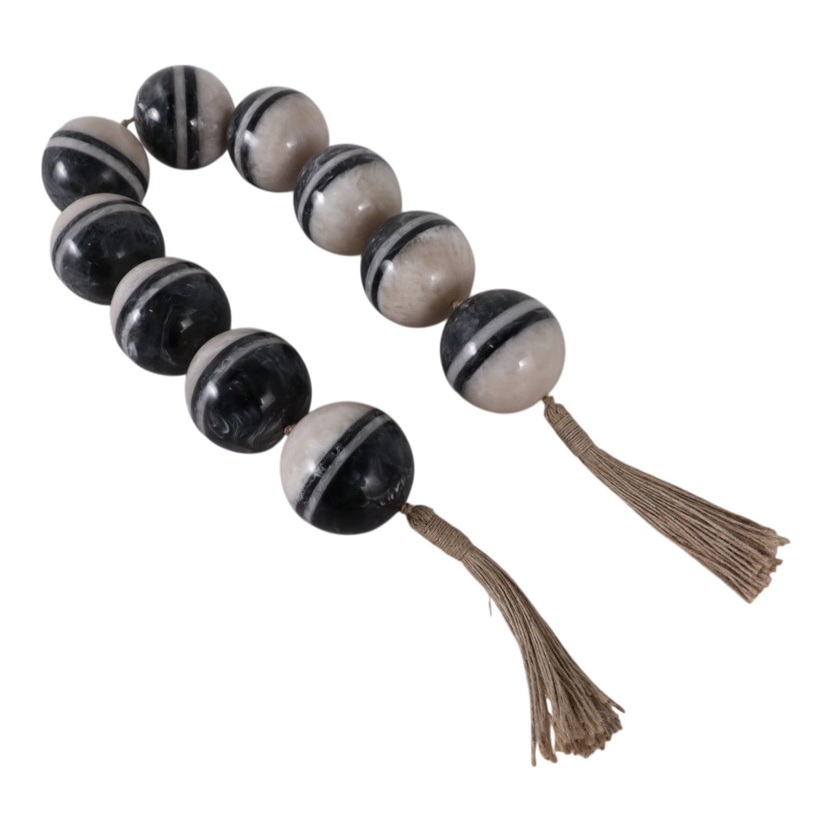 46"l 3" Swirled Bead Garland, Multi