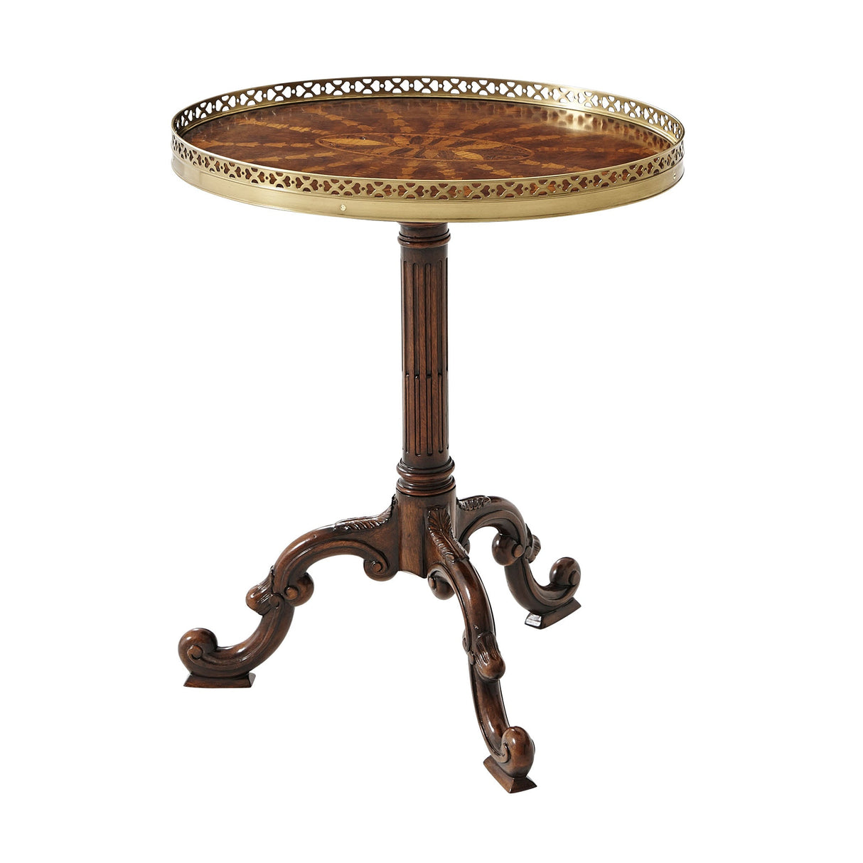 TA Originals - Radiating Parquetry Accent Table
