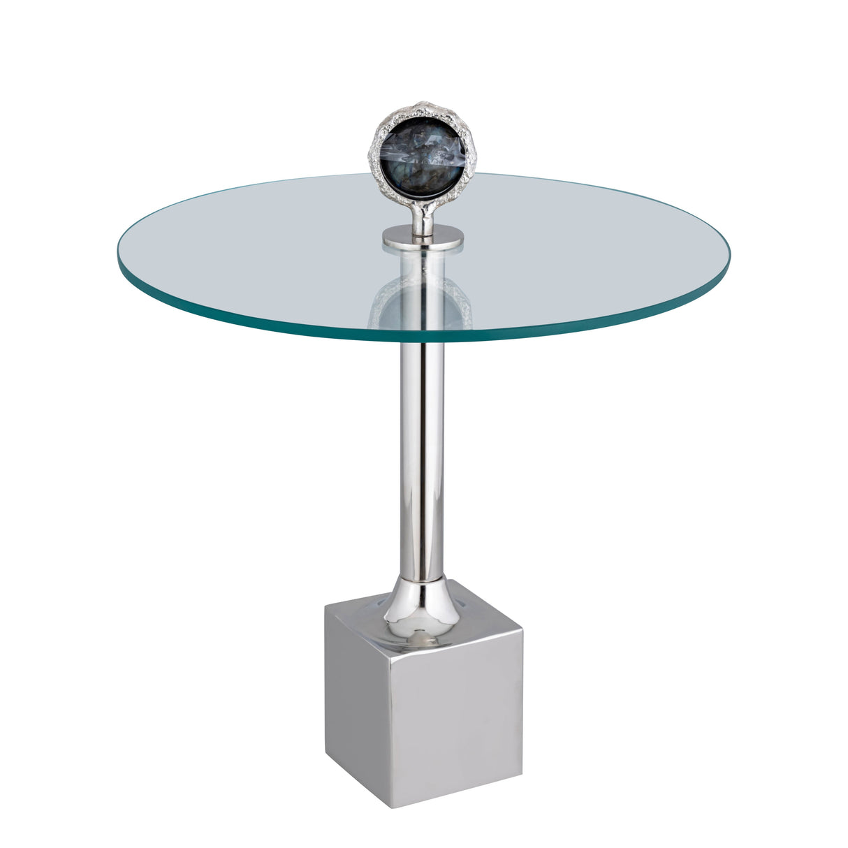 23" Macklin Labradorite Stone Glass And Metal Acc