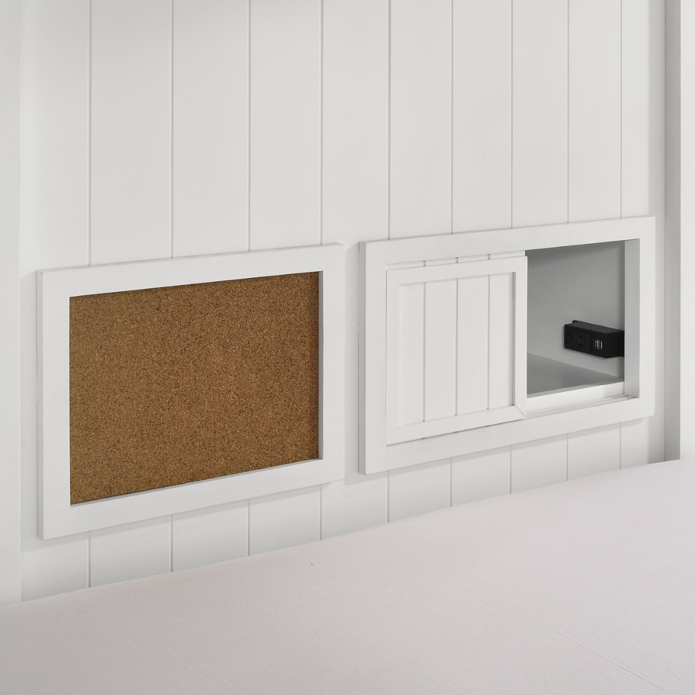 Brian Twin Over Full Bunk Bed W/Three Storage Drawers In White