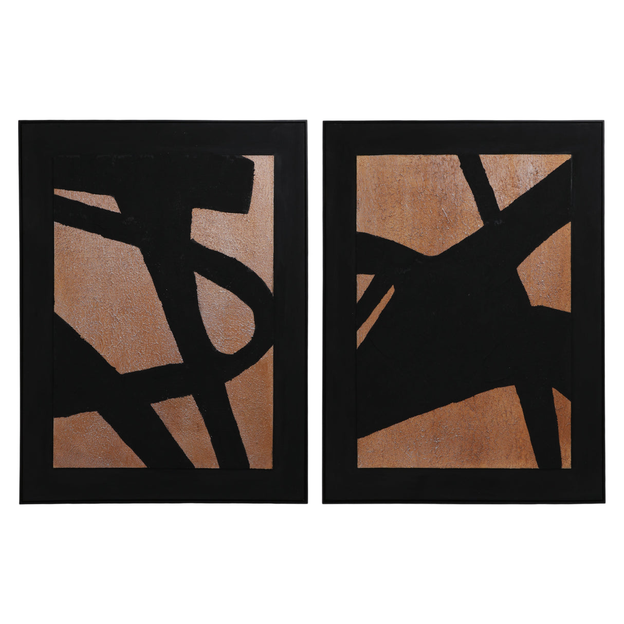 S/2 36x48 Yiaza Handpainted Wall Art