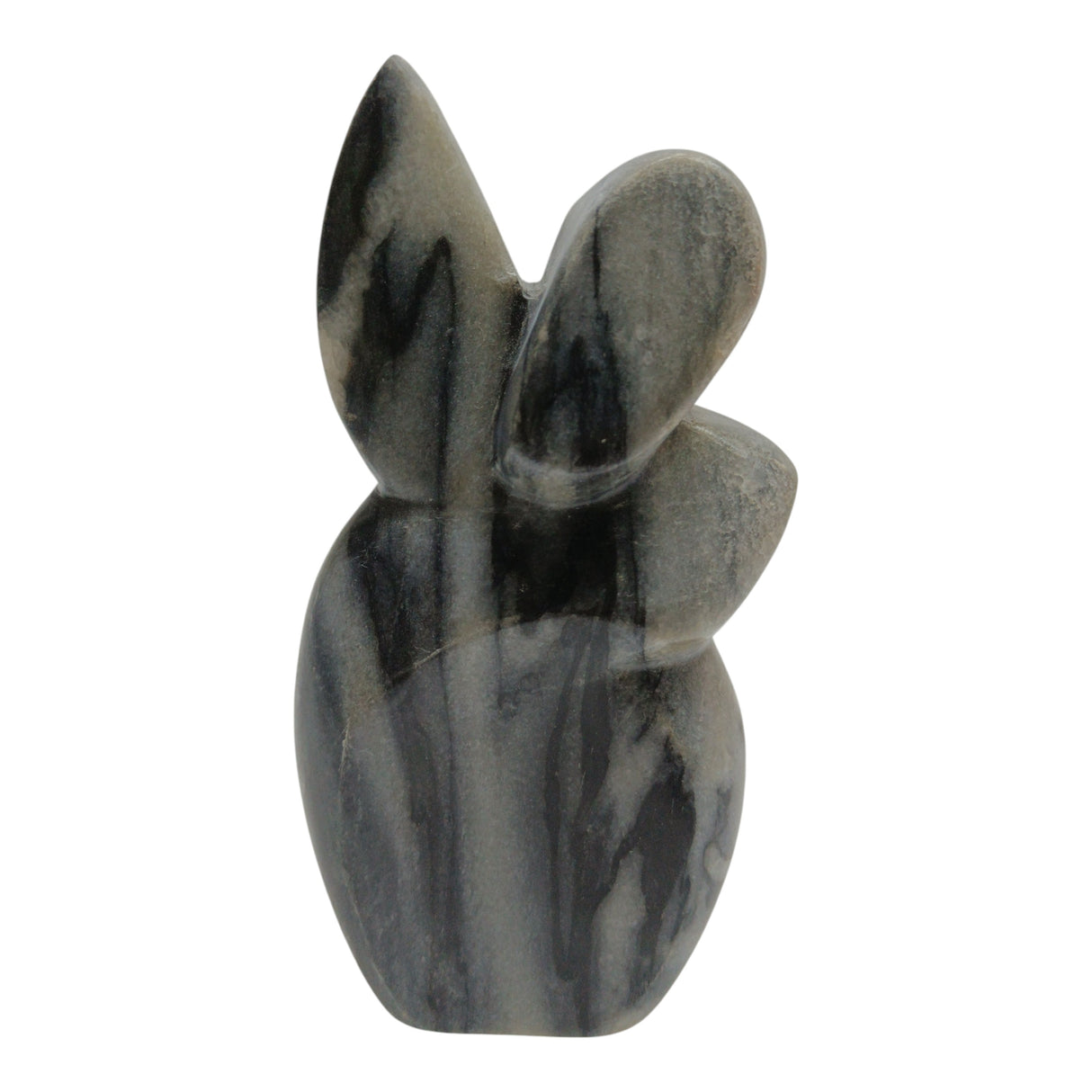 6" Rennalt Small Carved Marble Angel Statuary