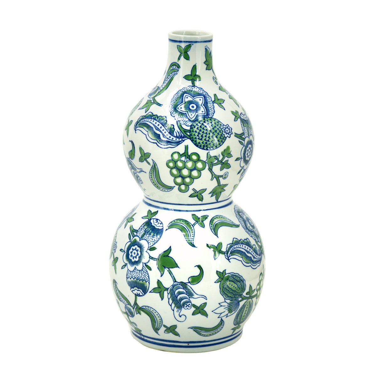 Porcelain Blue And White Cherry Blossom Vase