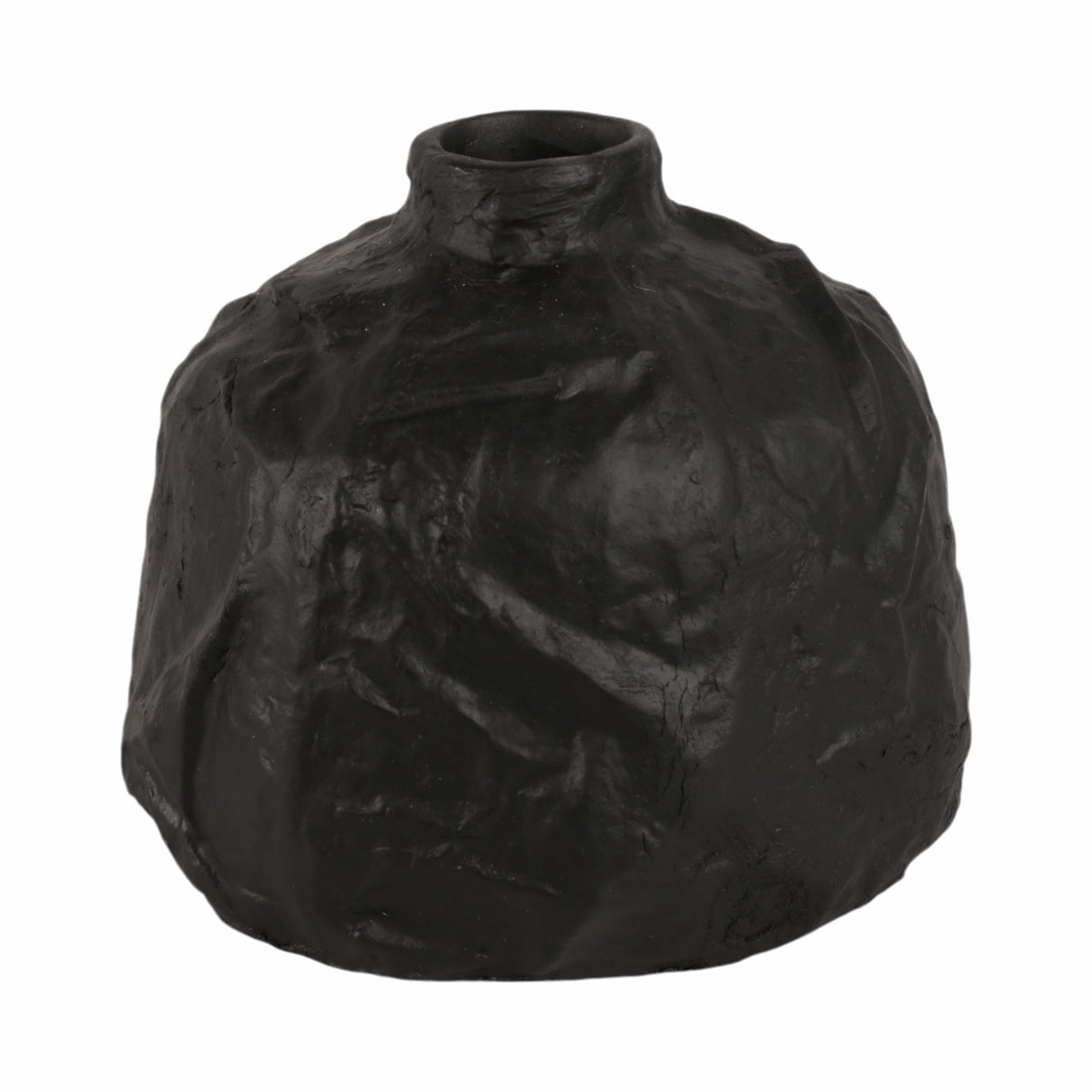 8" Cleo X-small Black Ecomix Vase