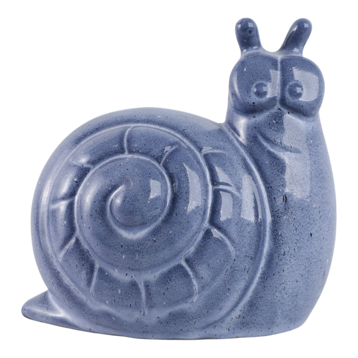 8x8" Garden Snail Reactive Finish, Blue