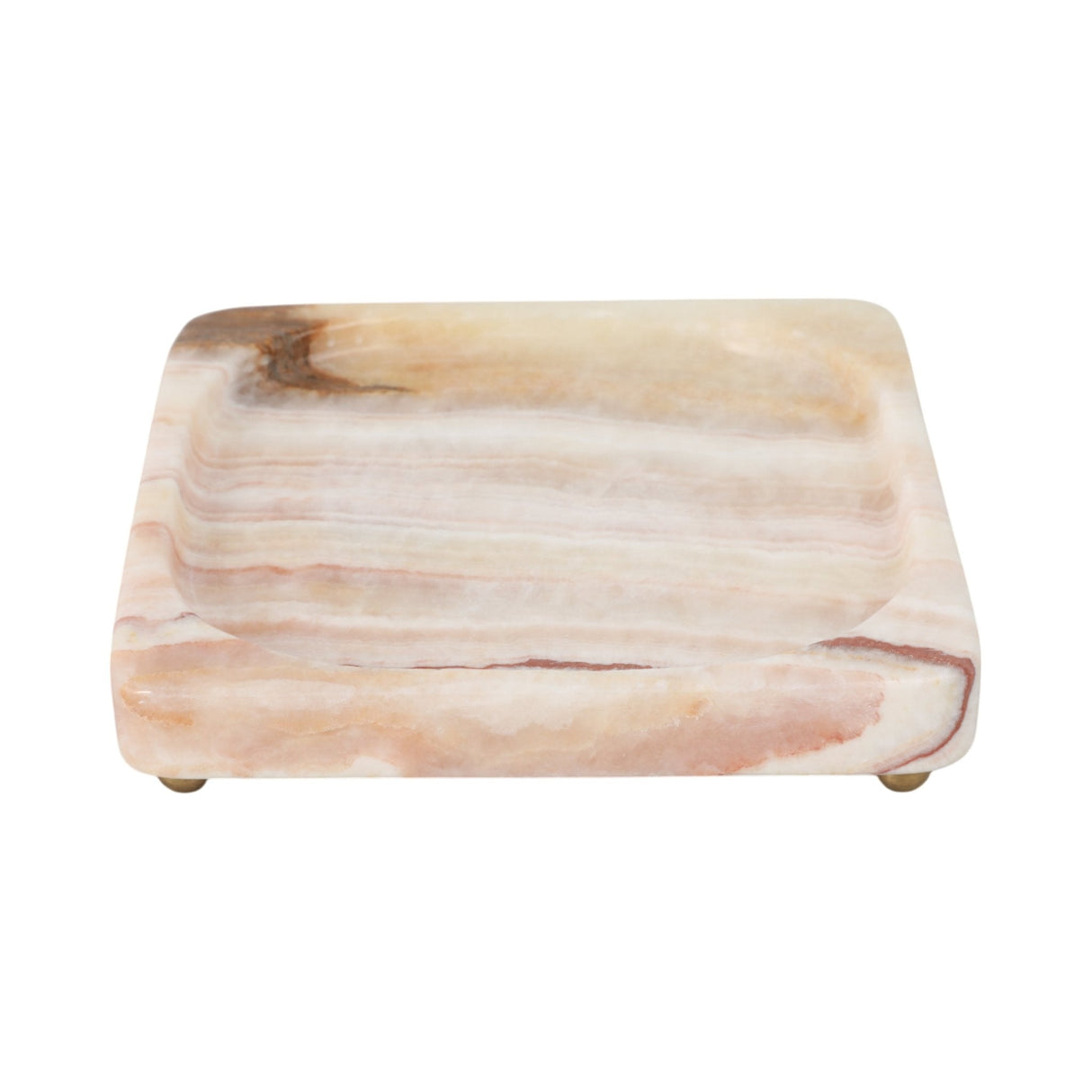 7" Honey Onyx Deco Tray