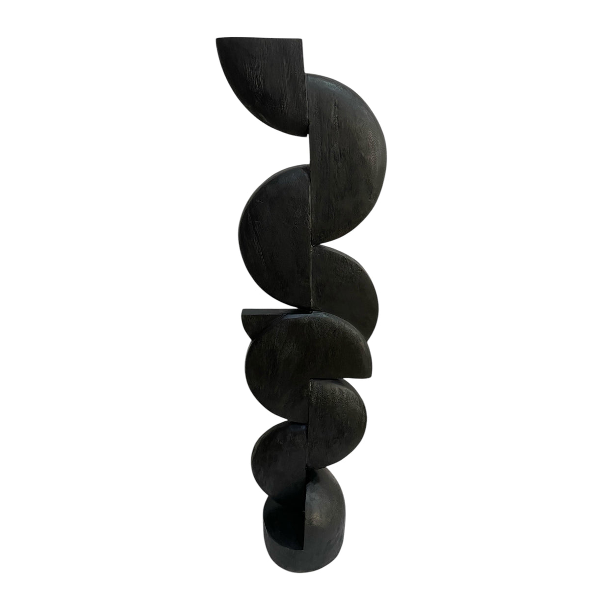 57" Abstract Sculpture, Black