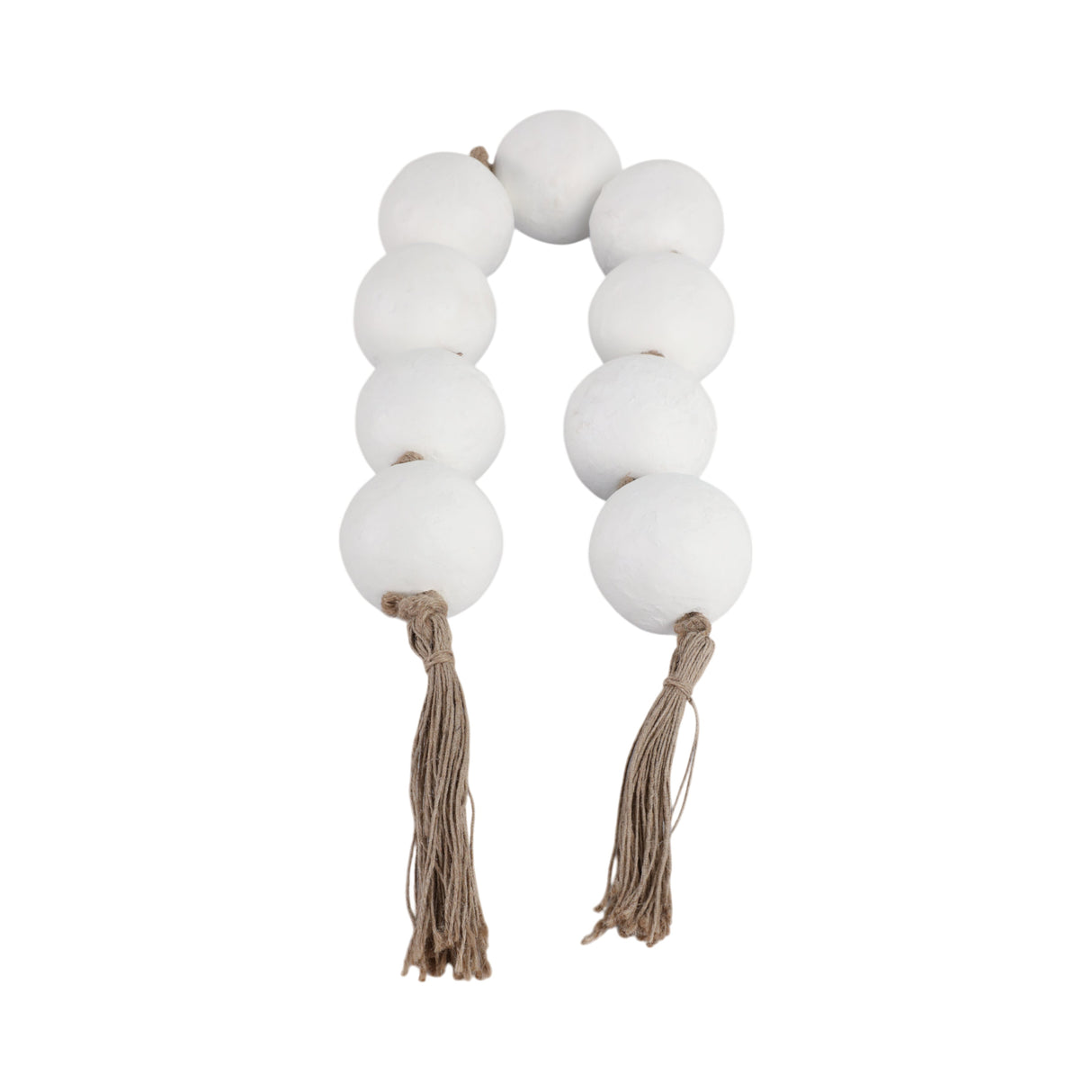 44X3" ECOMIX BEAD GARLAND, WHITE
