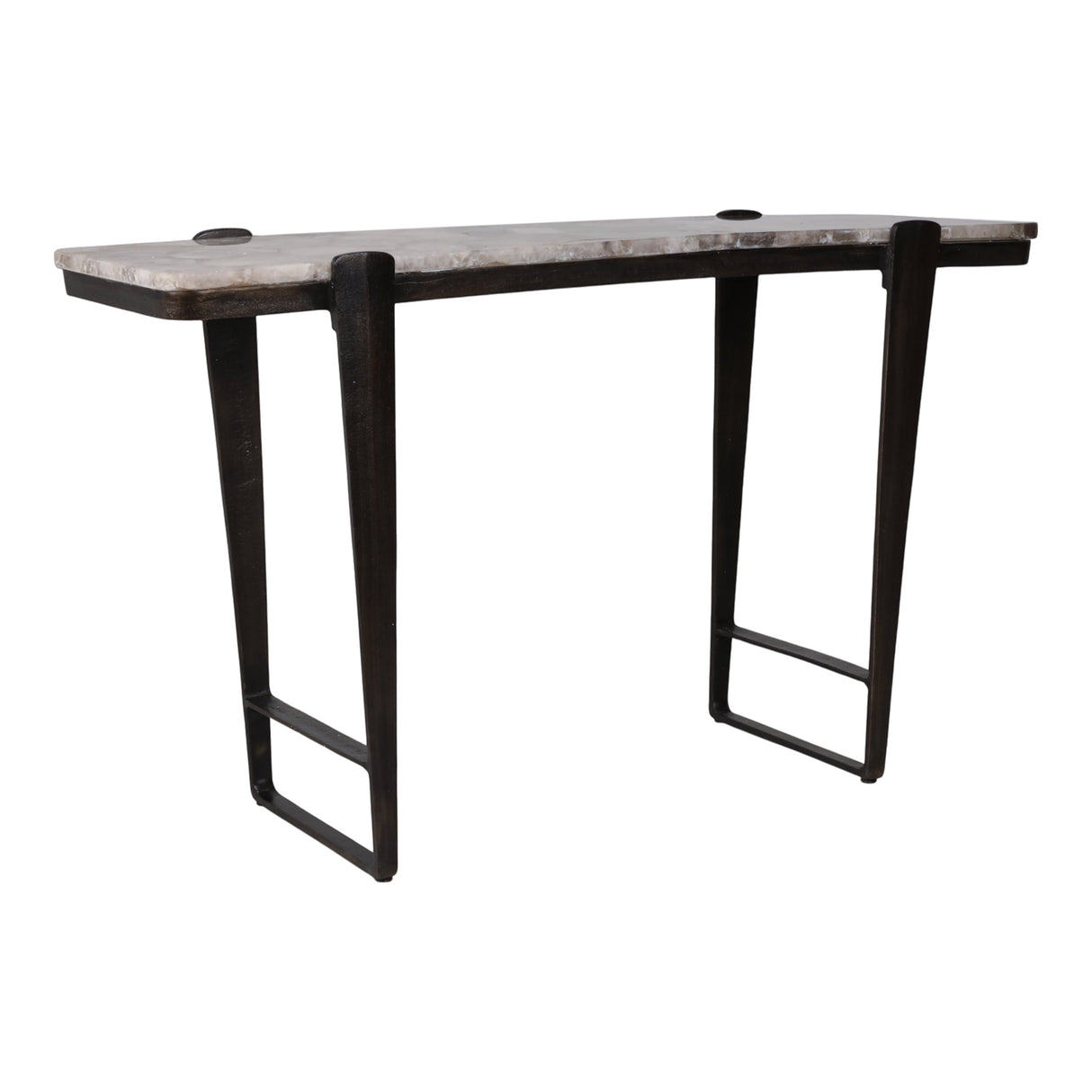 54" Rolla Smoky Quartz Top Console Table