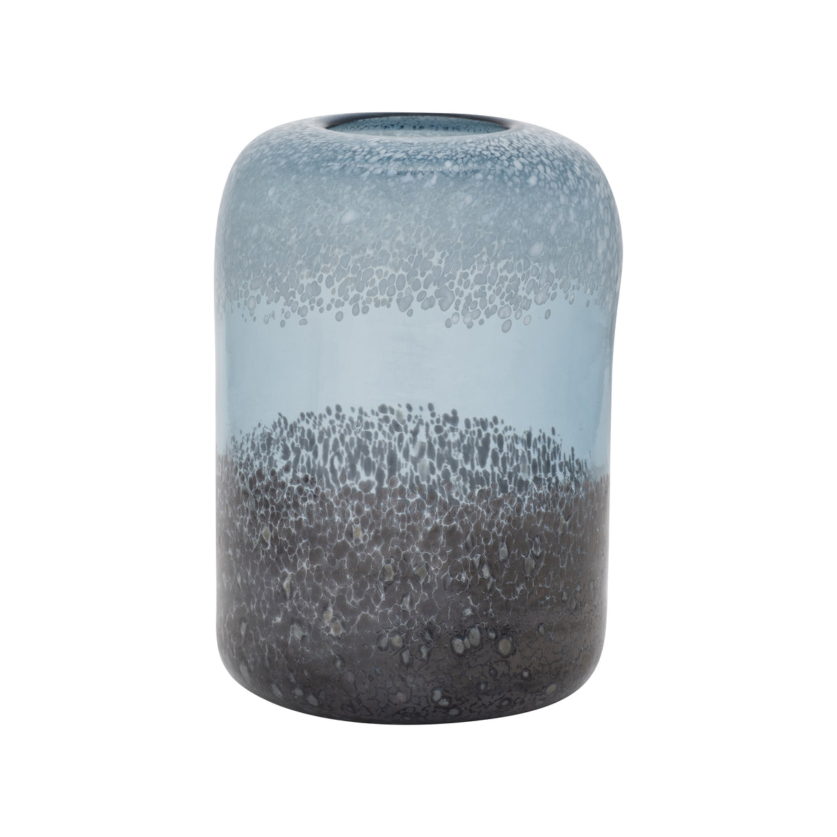 GLASS, 9" OMBRE VASE, MULTI